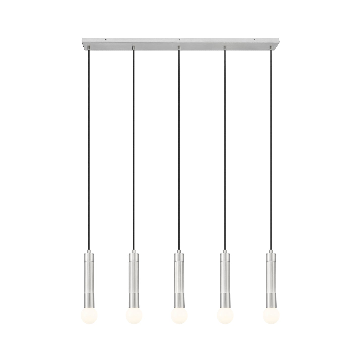 1956P-5L-BN - Stari 5 Light Linear 42" Chandelier - Brushed Nickel
