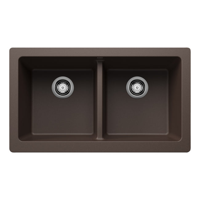 526552 - 33" Vintera Double Bowl Apron-Front Farmhouse Sink - Cafe