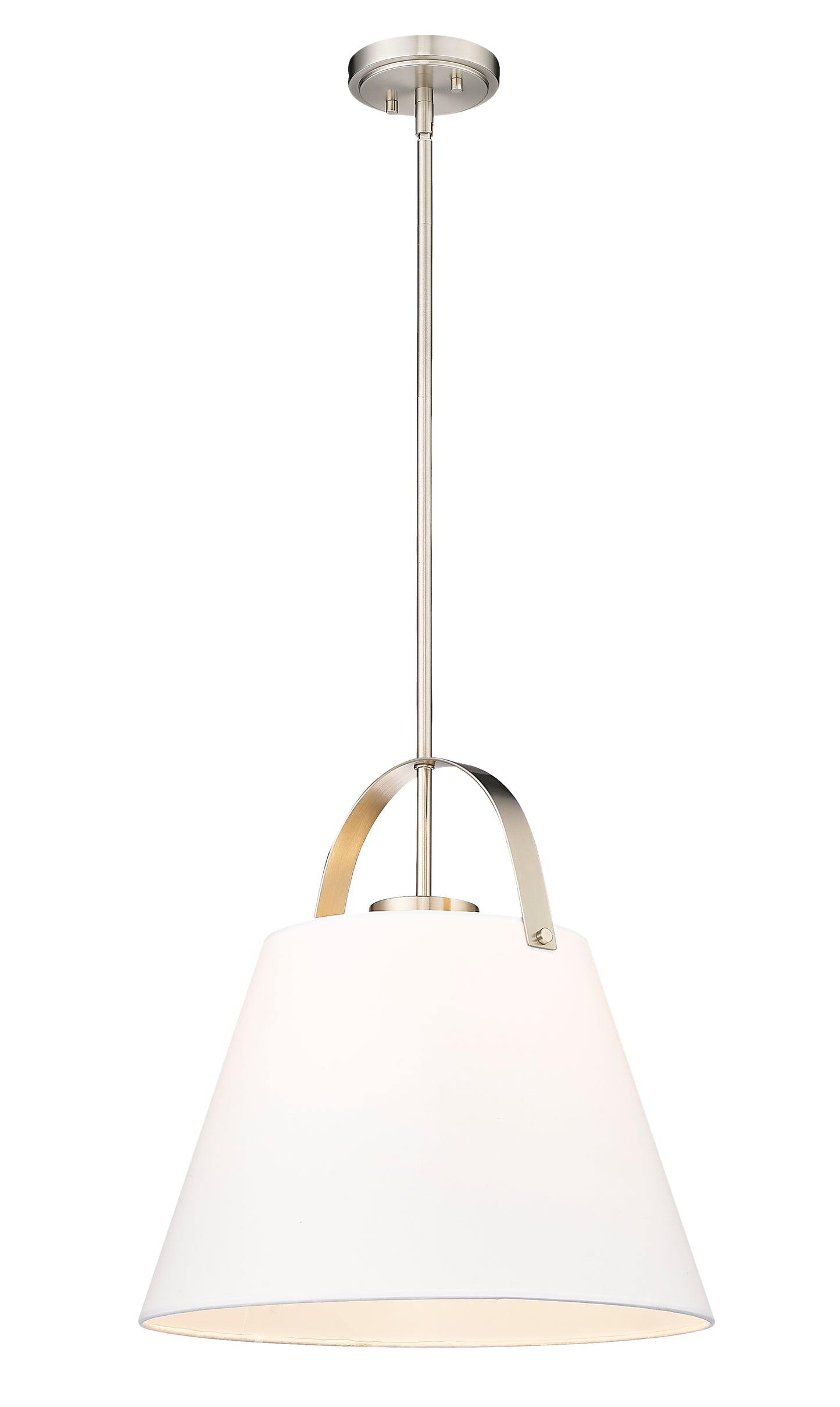 743P18-BN - Z-Studio 1 Light 18" Pendant - Brushed Nickel
