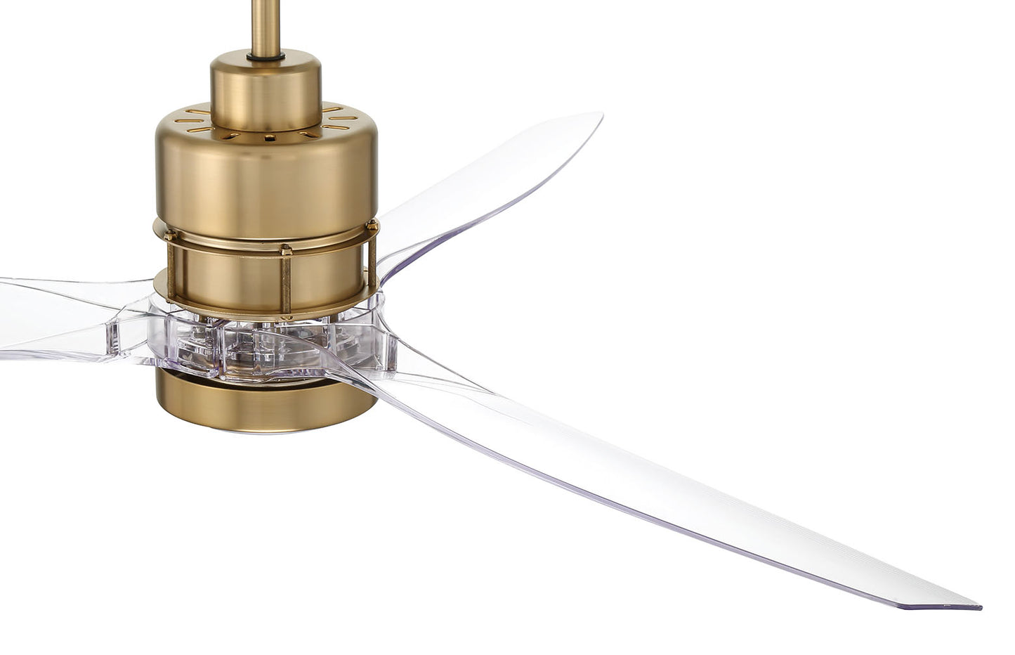 SON52SB3-CAP-NWF - Sonnet WiFi 52" Ceiling Fan no Wifi 52" 3 Blade Ceiling Fan with Light Kit - Satin Brass