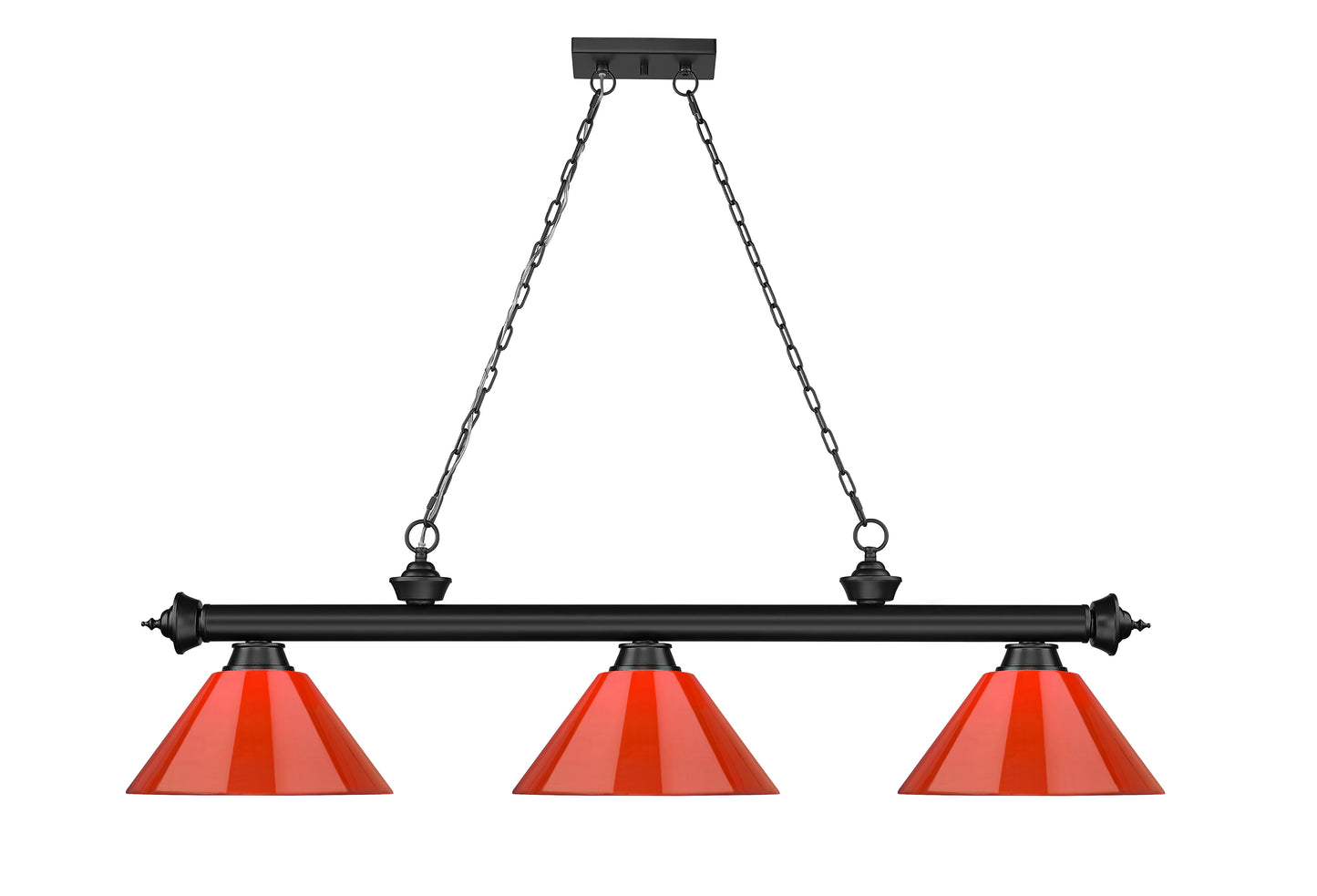 2306-3BRZ-PRD - Cordon 3 Light 57" Billiard - Bronze