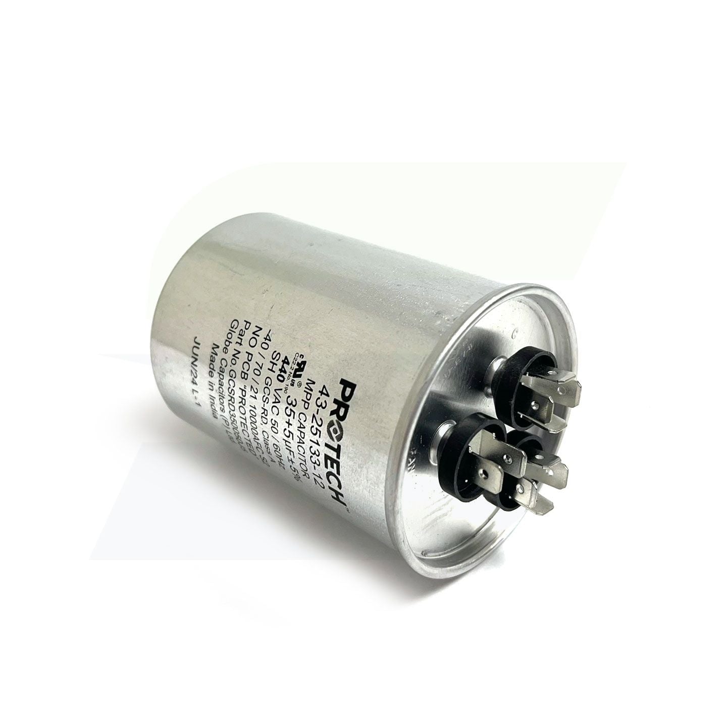 43-25133-12 - Dual Round Capacitor - 35/5 UF - 440V