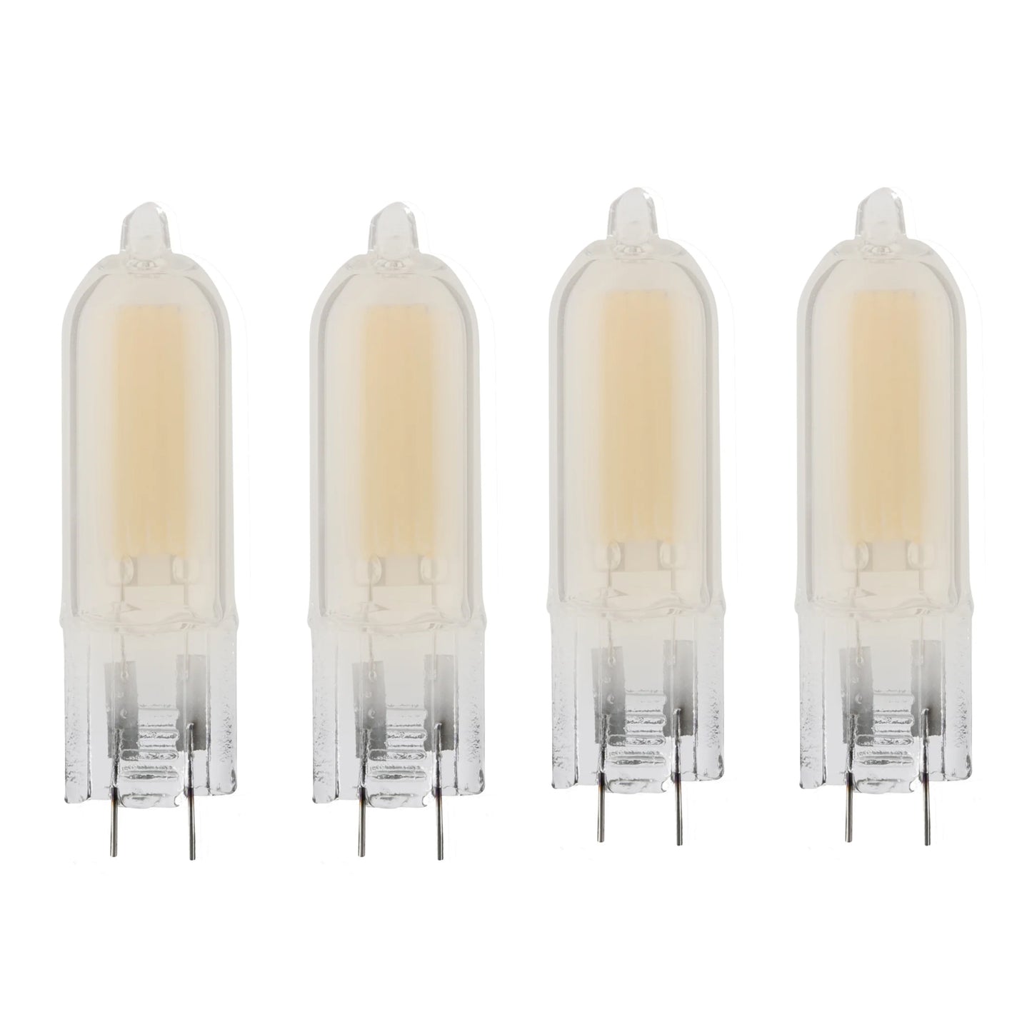 770651 - 12V Dimmable T5 Frost Glass Bi-Pin - 1.8 Watt - 2700K - 4 Pack