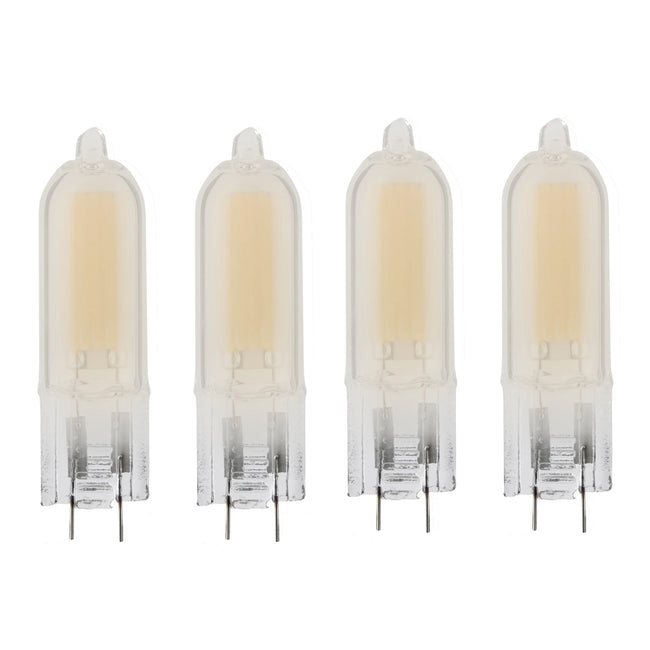 770651 - 12V Dimmable T5 Frost Glass Bi-Pin - 1.8 Watt - 2700K - 4 Pack