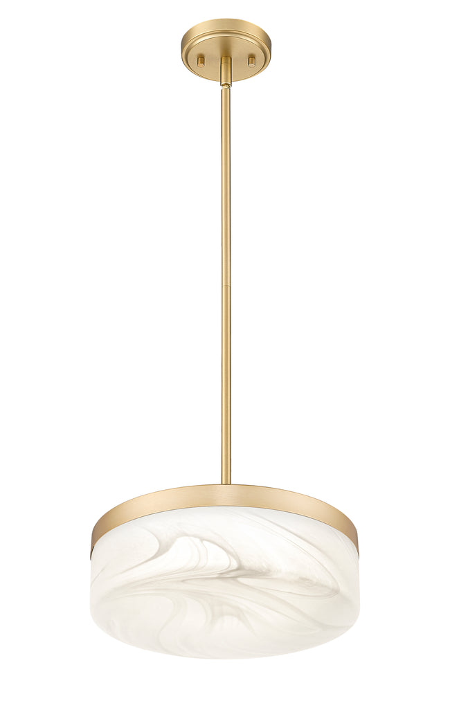 827P13-MGLD-LED - Renaud 1 Light 13" Pendant - Modern Gold