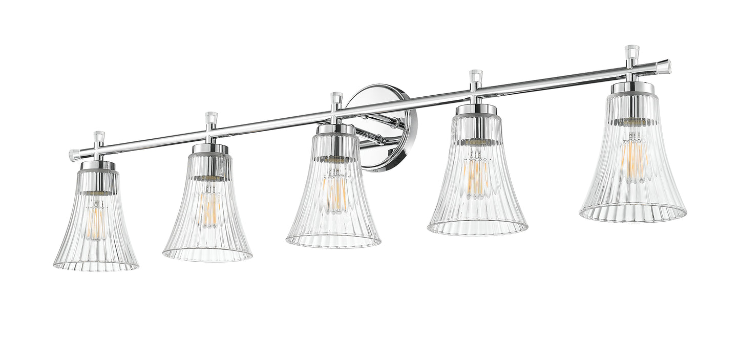 7519-5V-CH - Belle 5 Light 42" Vanity - Chrome