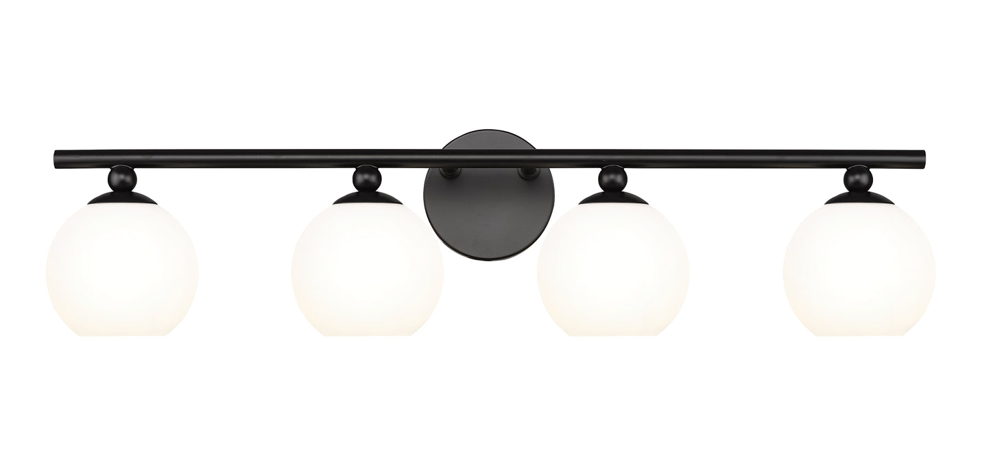 1100-4V-MB - Neoma 4 Light 30" Vanity - Matte Black