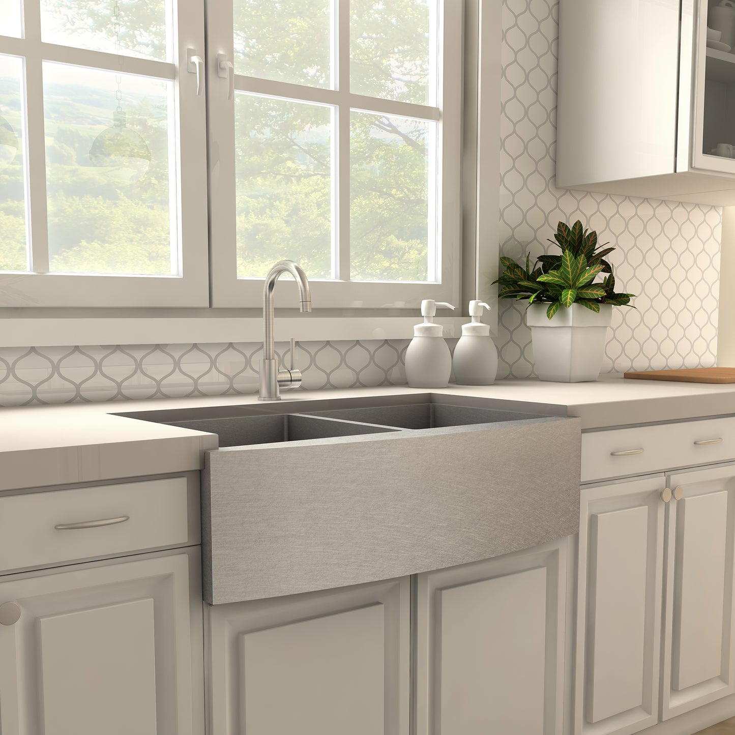 REN-KF-BN - Renoir Kitchen Faucet in Brushed Nickel