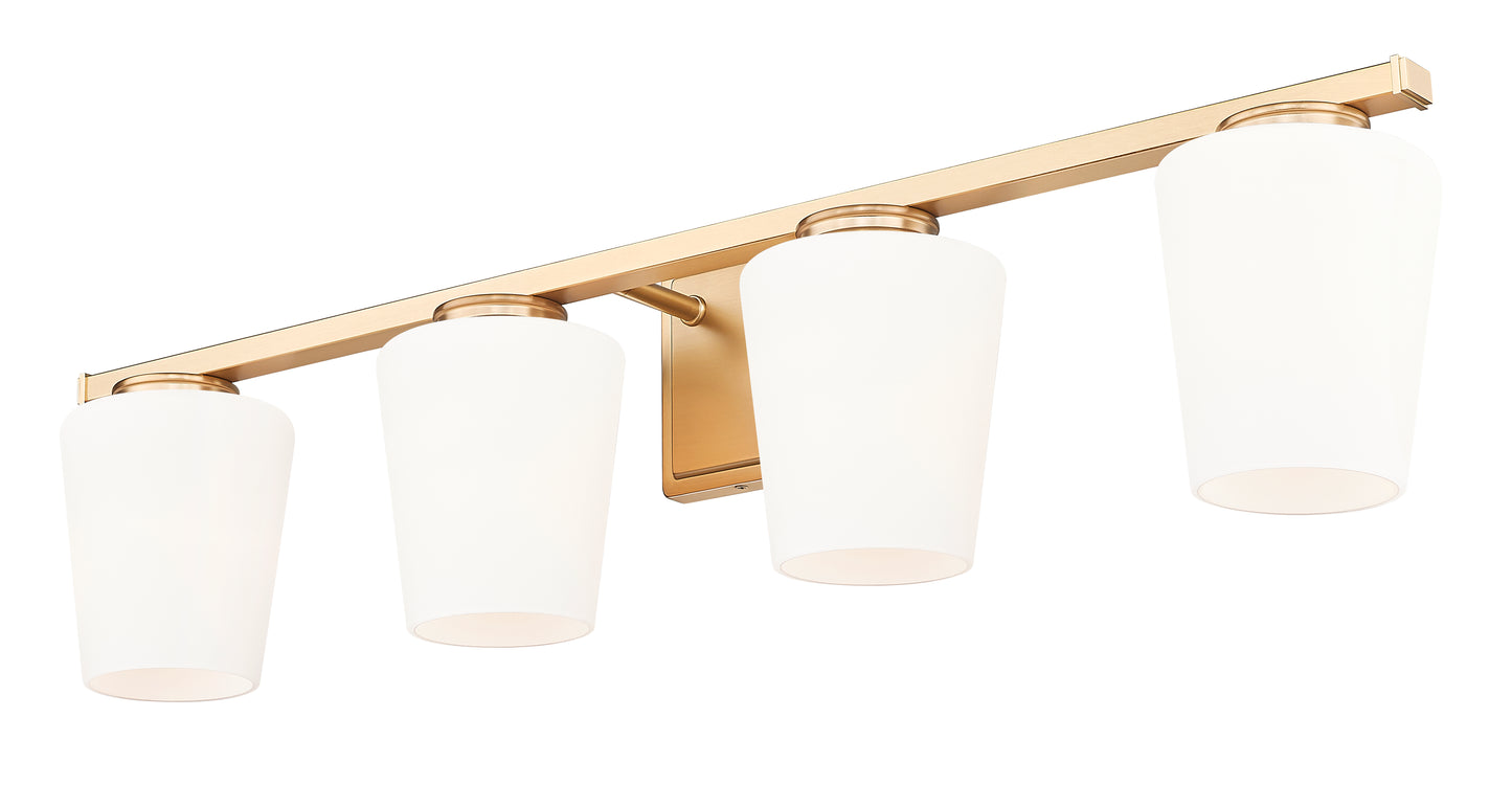7703-4V-MGLD - Nextra 4 Light 32" Vanity - Modern Gold