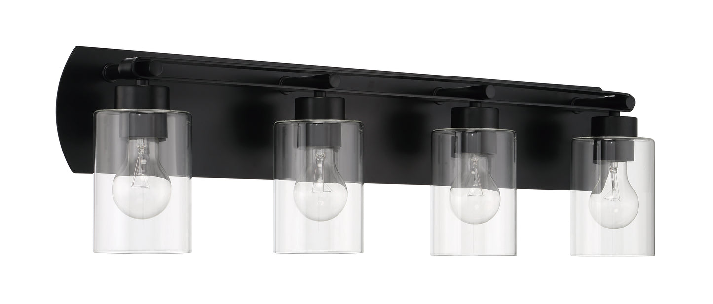 17631FB4 - Hendrix 4 Light 31" Wide Vanity Light - Flat Black