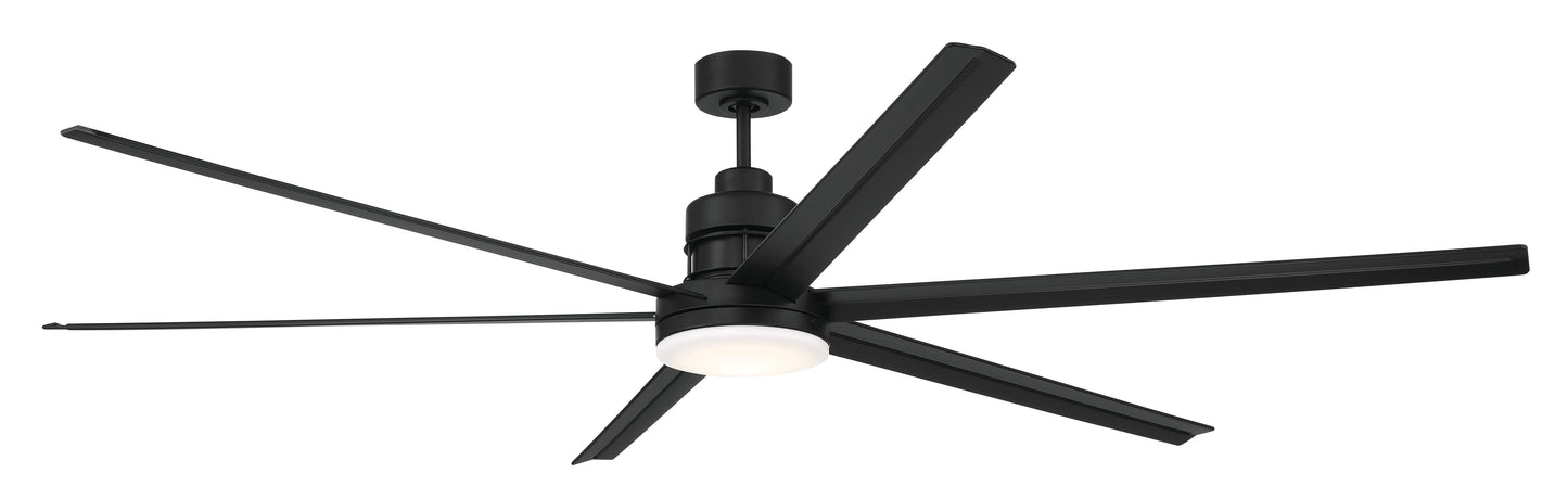 MND80FB6-NWF - Mondo 80" Indoor/Outdoor Ceiling Fan no Wifi 80" 6 Blade Indoor Outdoor Ceiling Fan with Light Kit - Flat Black