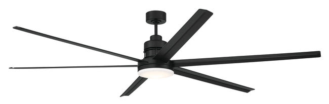 MND80FB6-NWF - Mondo 80" Indoor/Outdoor Ceiling Fan no Wifi 80" 6 Blade Indoor Outdoor Ceiling Fan with Light Kit - Flat Black