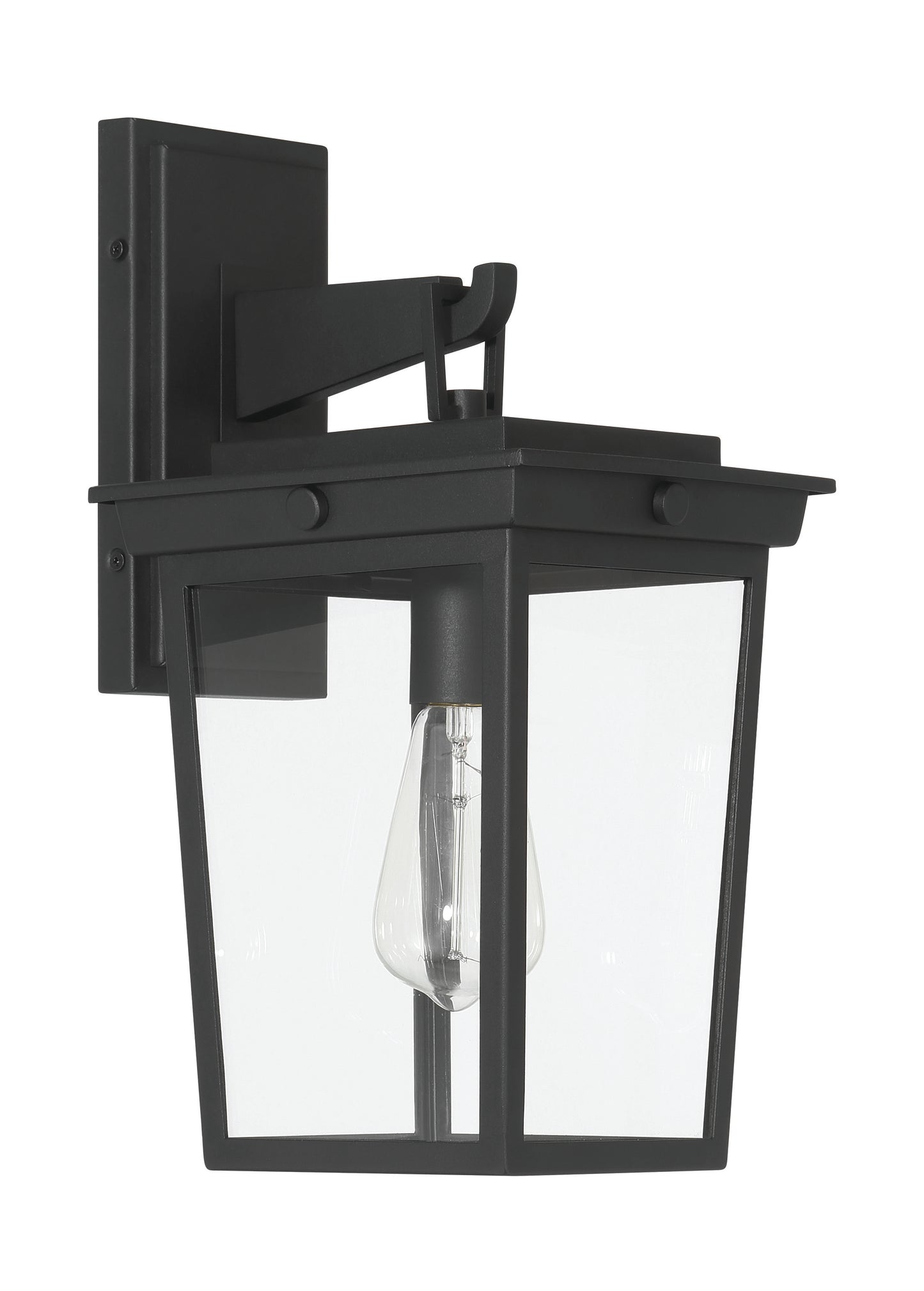 ZA7804-TB - Duncan 1 Light 16" High Outdoor Wall Lantern - Textured Black