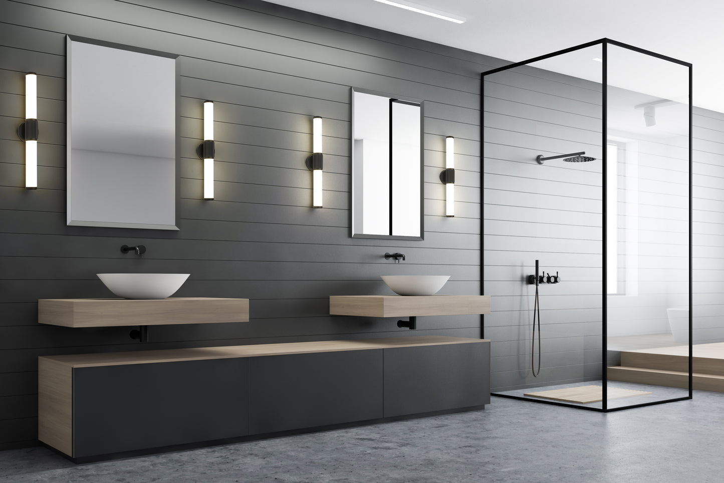1021-25W-MB-LED - Solange 1 Light 26" Vanity - Matte Black