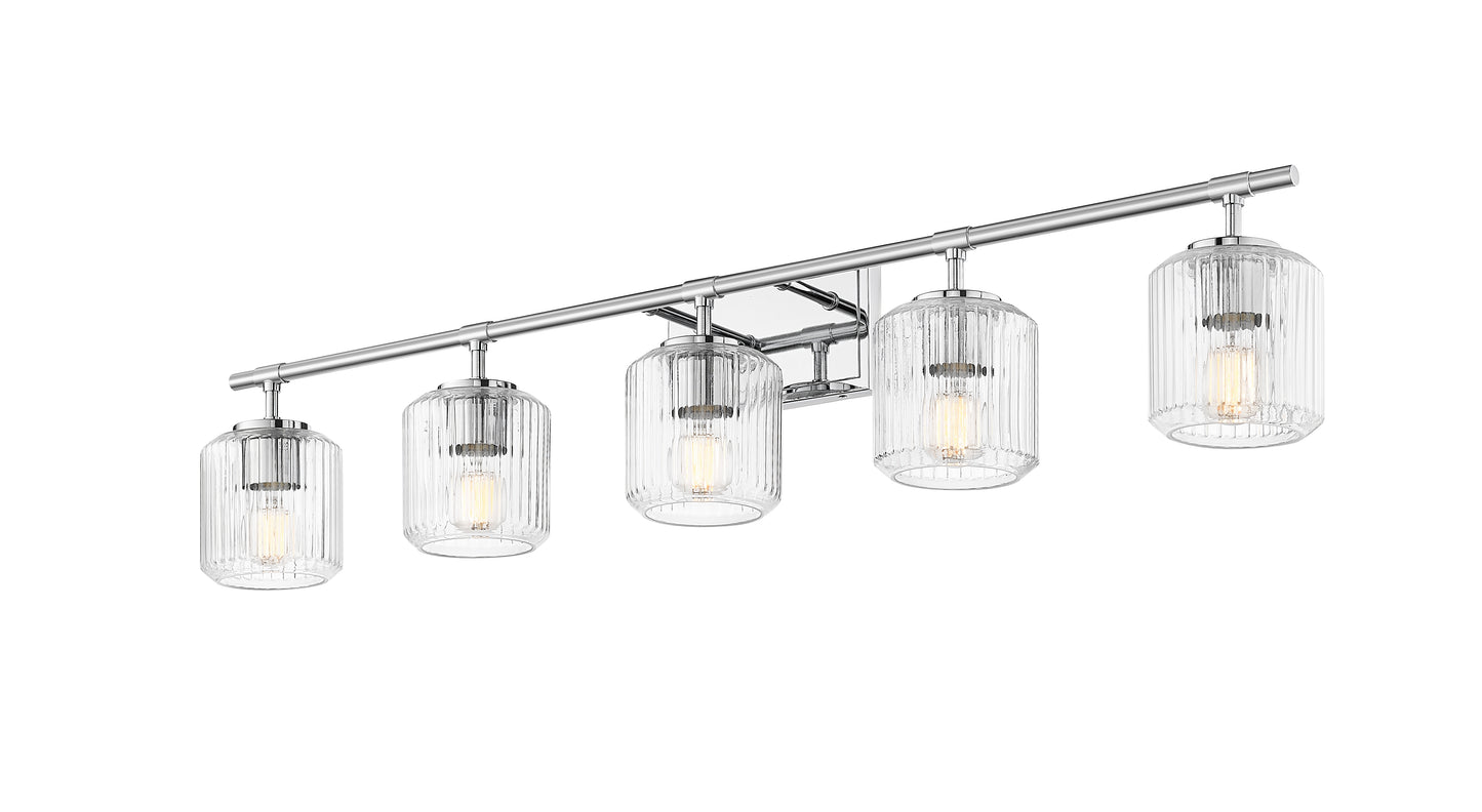 7515-5V-CH - Landon 5 Light 42" Vanity - Chrome