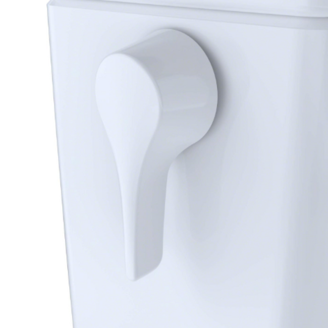 THU398#01-A - Trip Lever Left Hand Side - Cotton White