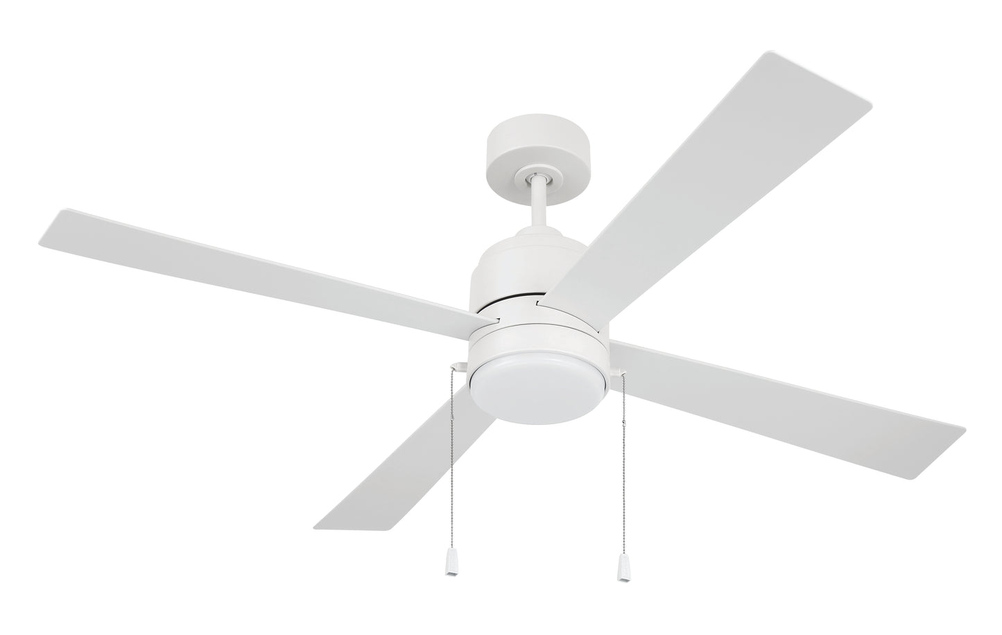 OMCY52W4-PC - Outdoor McCoy 52 4 Blade with Pull Chains 52" 4 Blade Indoor Outdoor Ceiling Fan with Light Kit - White