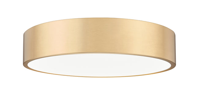 1017F20-MGLD-LED - Coronado 1 Light Flush 20" Mount - Modern Gold