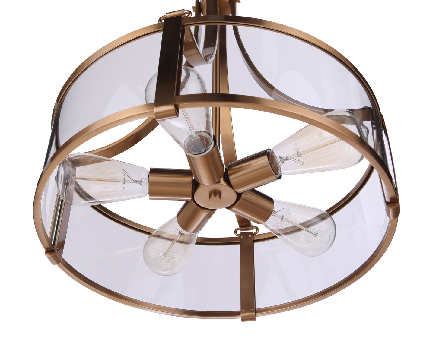 55395-SB - Elliot 5 Light 16" Wide Pendant - Satin Brass