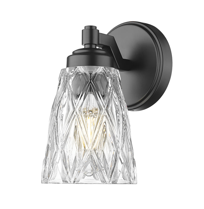 1960-1S-MB - Andree 1 Light Wall 9" Sconce - Matte Black