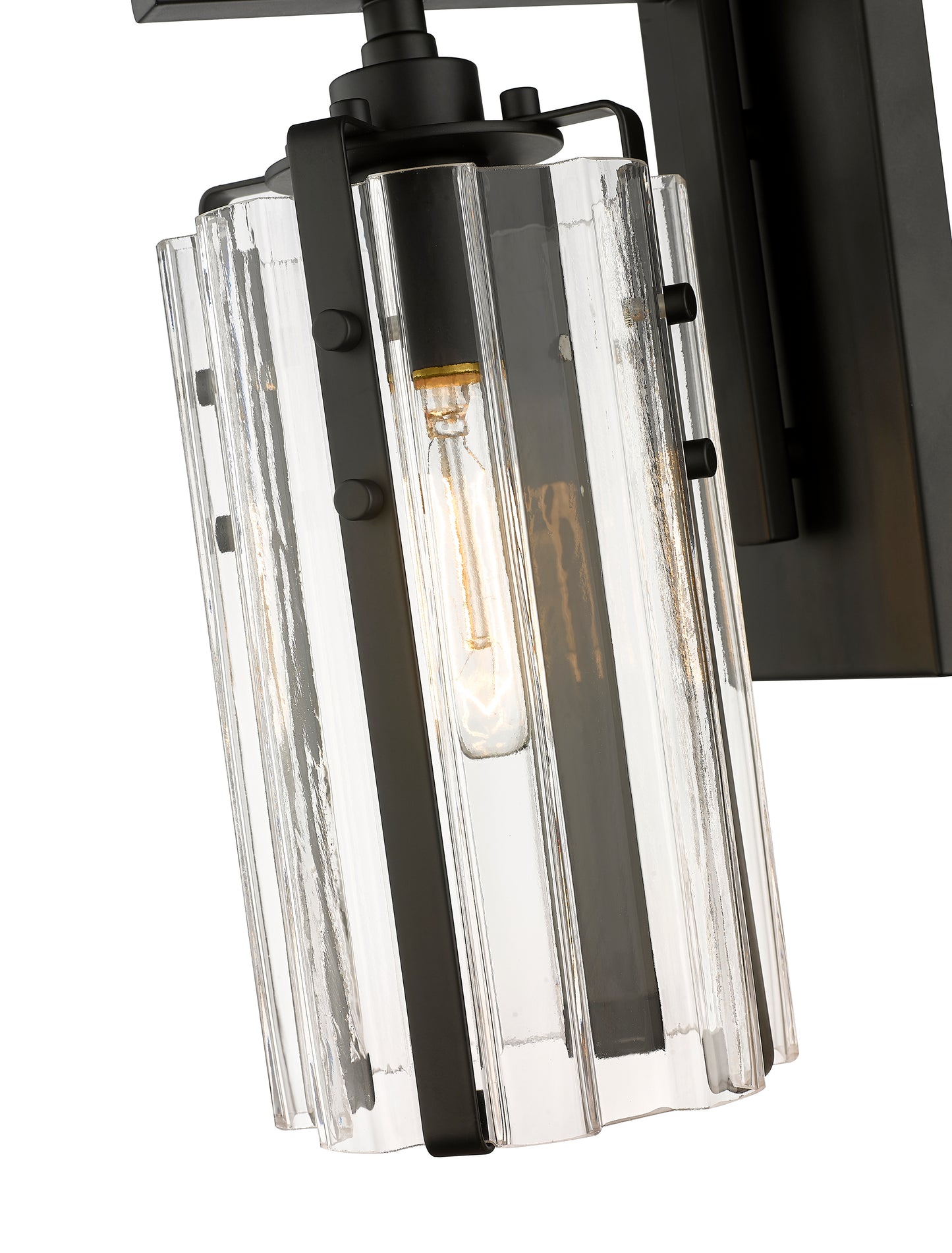 3036-1S-MB - Alverton 1 Light Wall 12" Sconce - Matte Black