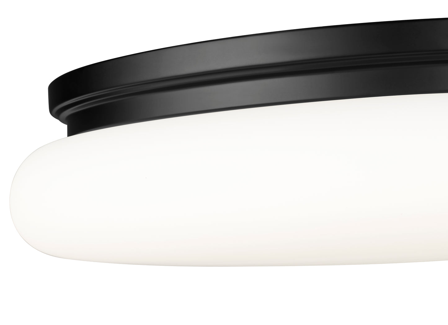 1025F20-MB-LED - Soleil 1 Light Flush 20" Mount - Matte Black