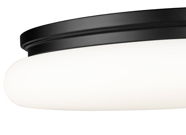1025F20-MB-LED - Soleil 1 Light Flush 20" Mount - Matte Black