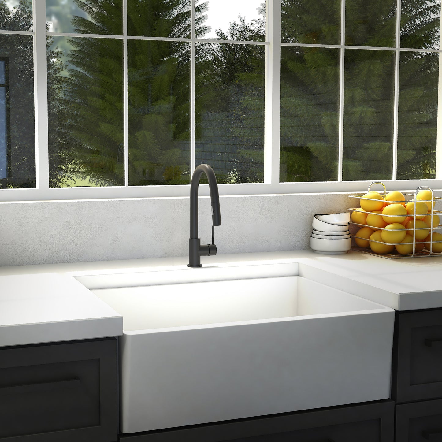 GEM-KF-MB - Gemini Kitchen Faucet in Matte Black