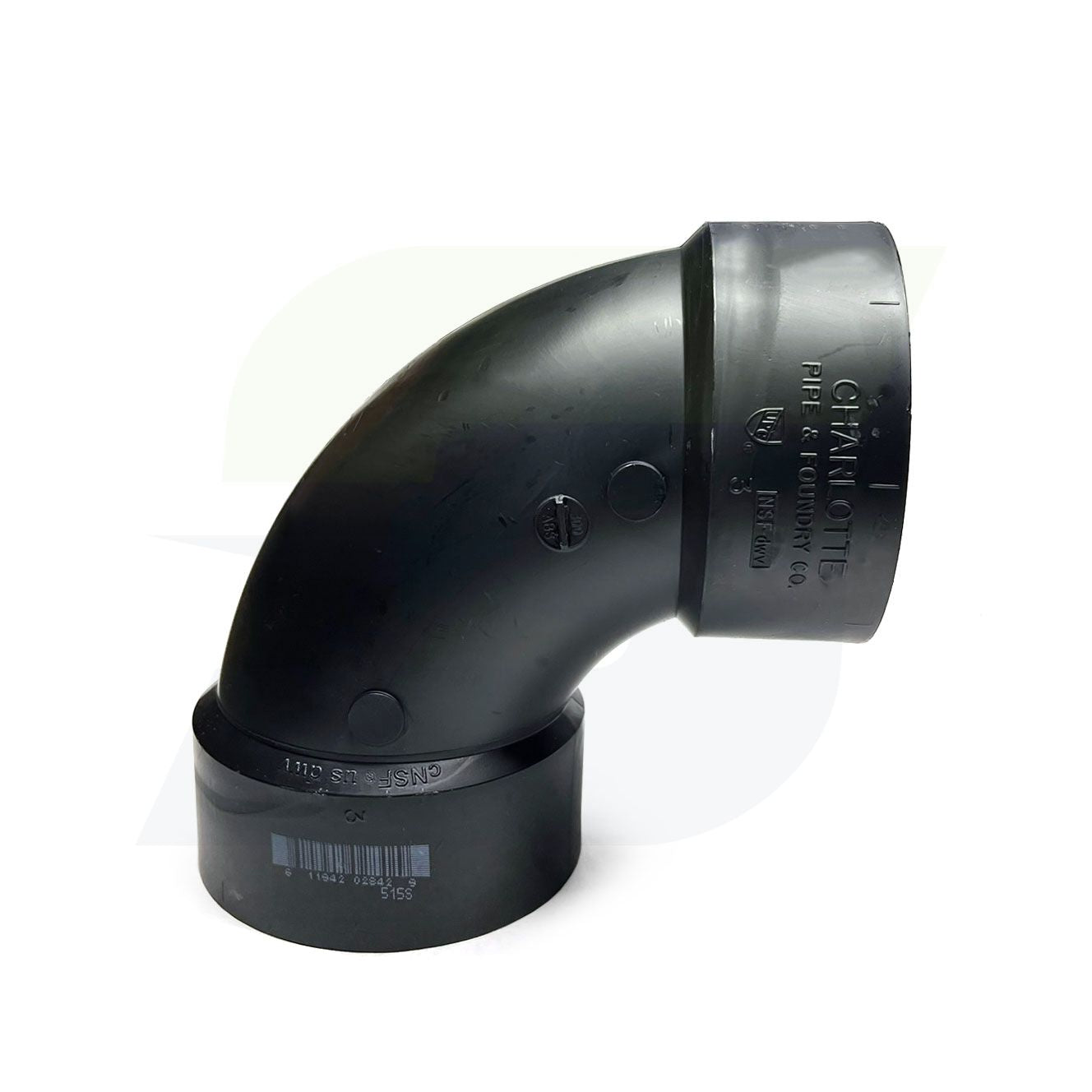 I055550 - 3" Hub ABS DWV 90 Degree Elbow 5807