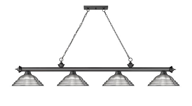 2306-4BP-SBN - Cordon 4 Light 82" Billiard - Bronze Plate