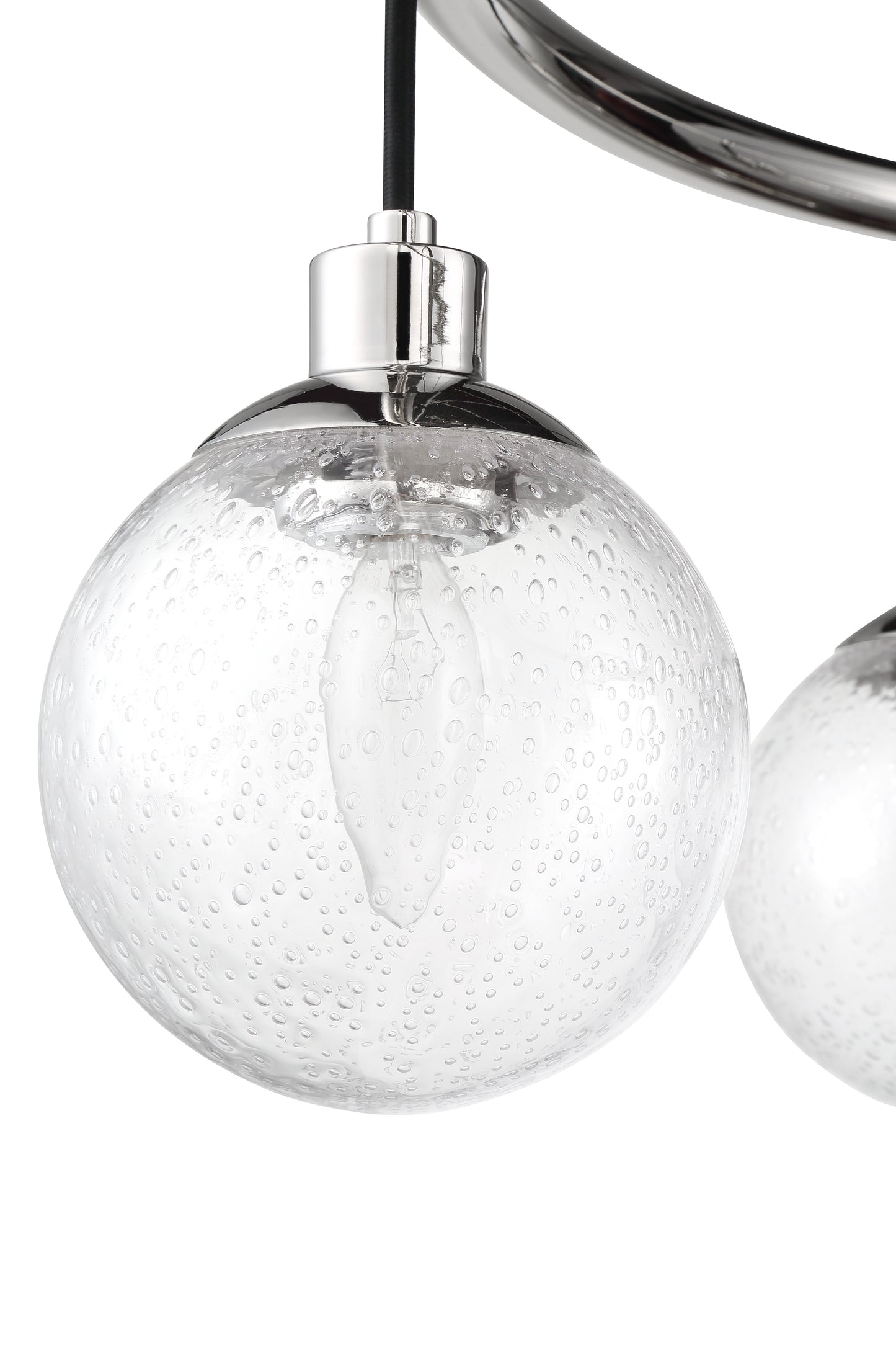 53326-CH - Que 6 Light 28" Wide Chandelier - Chrome