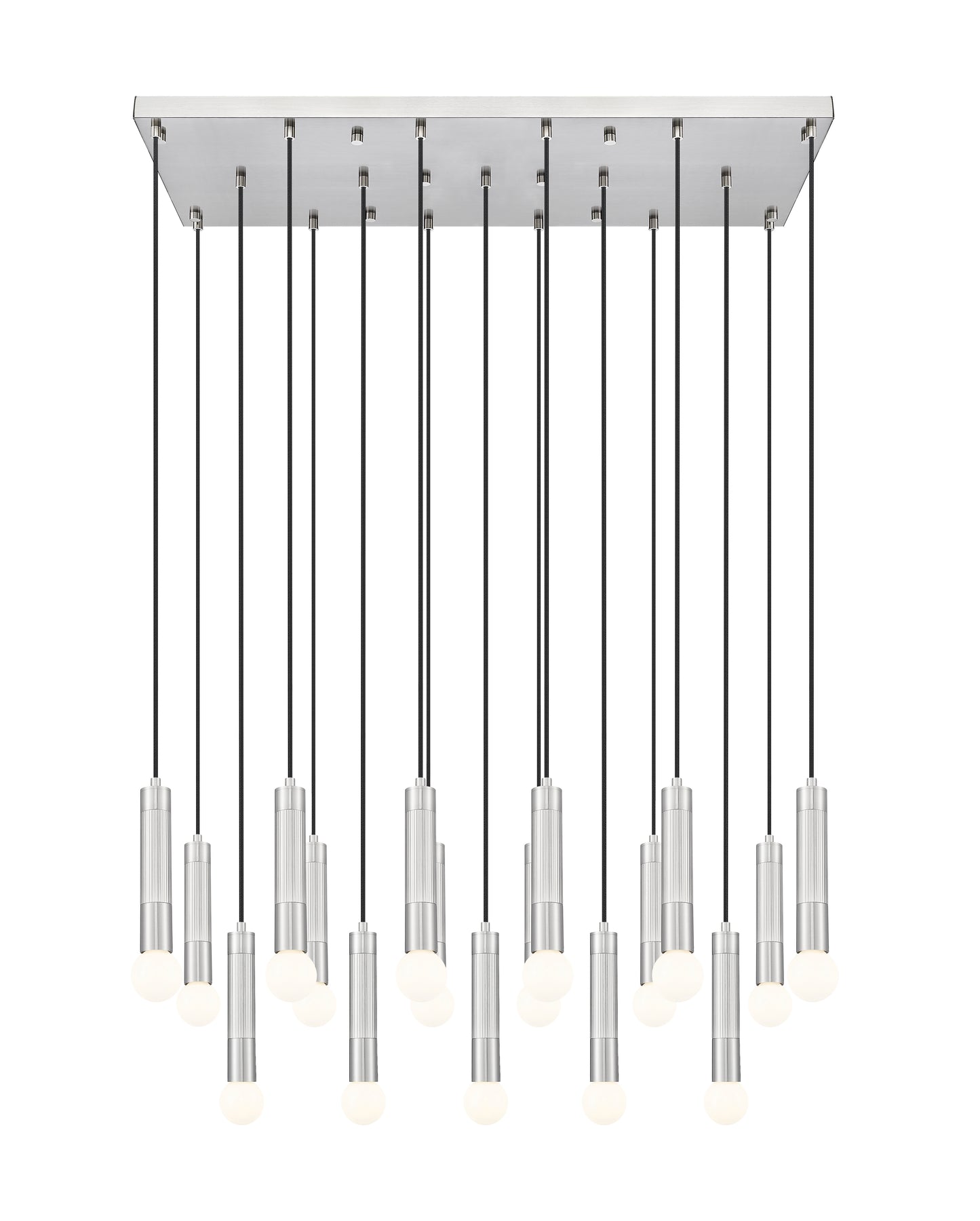 1956P-17L-BN - Stari 17 Light Linear 42" Chandelier - Brushed Nickel