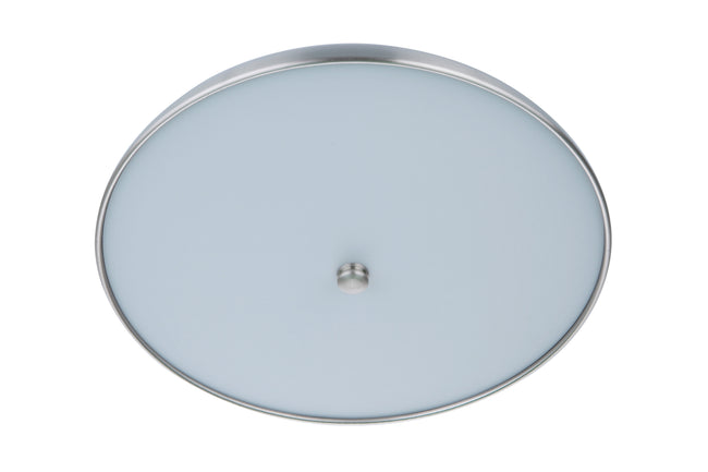 X6811-FBBNK-LED - Soul 1 Light 10.5" Wide Flush Mount - Flat Black / Brushed Polished Nickel
