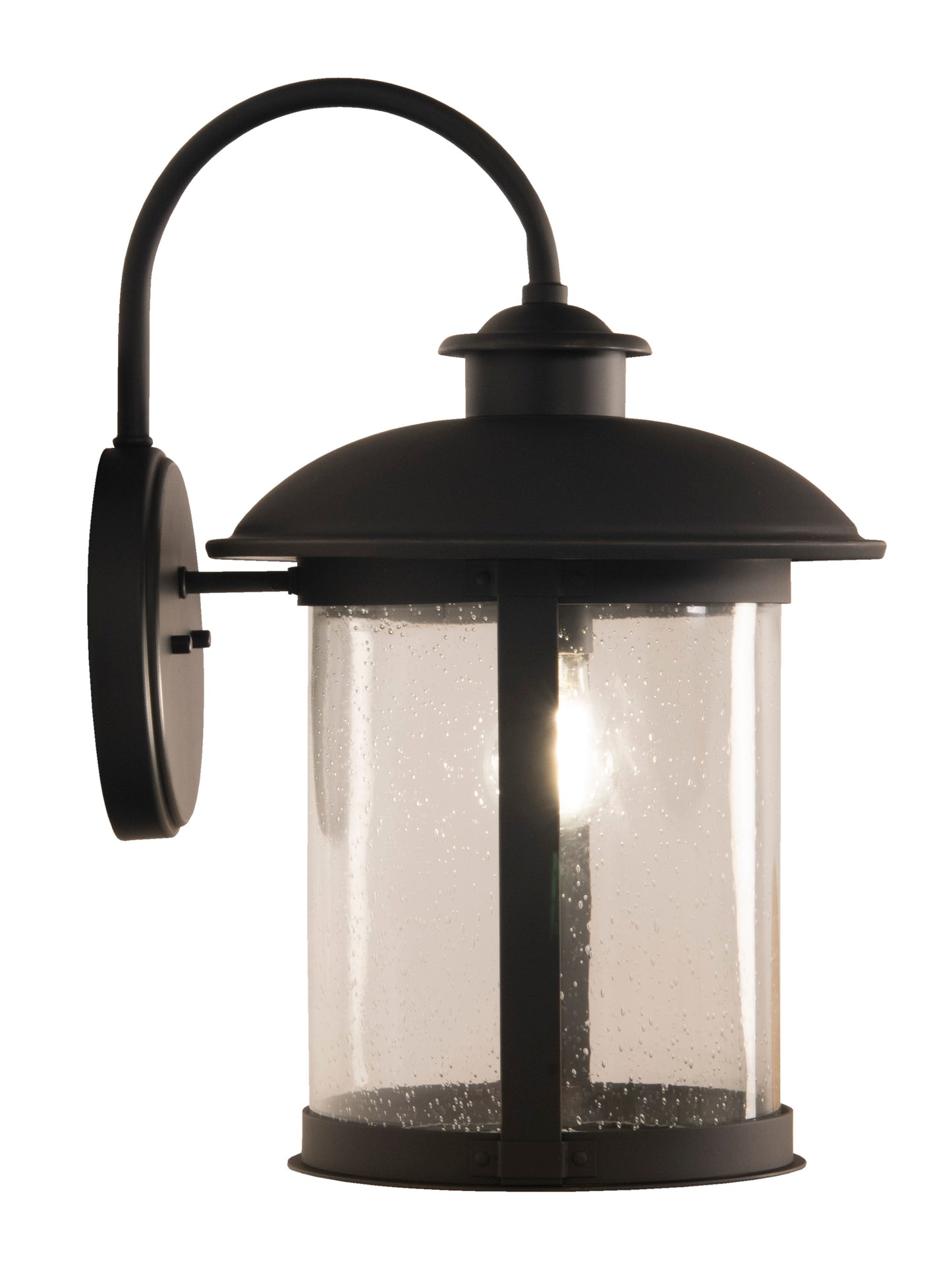 ZA3224-DBG - O'Fallon 1 Light 18" High Outdoor Wall Lantern - Dark Bronze Gilded