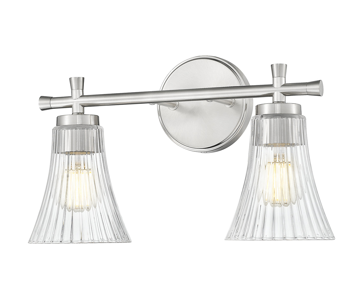 7519-2V-BN - Belle 2 Light 16" Vanity - Brushed Nickel