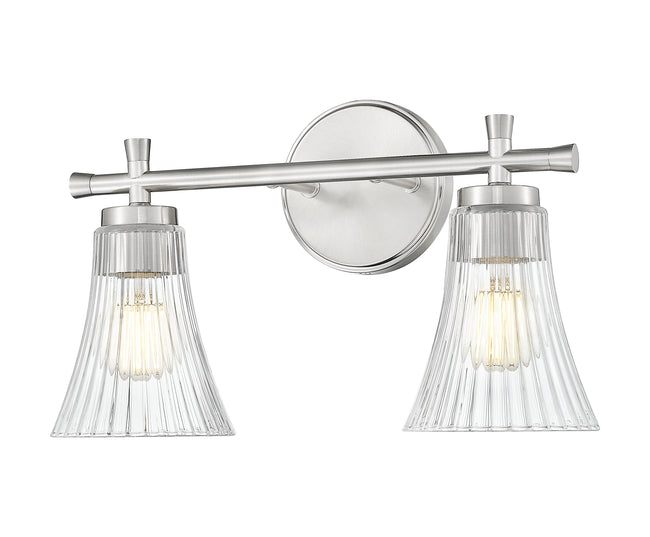 7519-2V-BN - Belle 2 Light 16" Vanity - Brushed Nickel