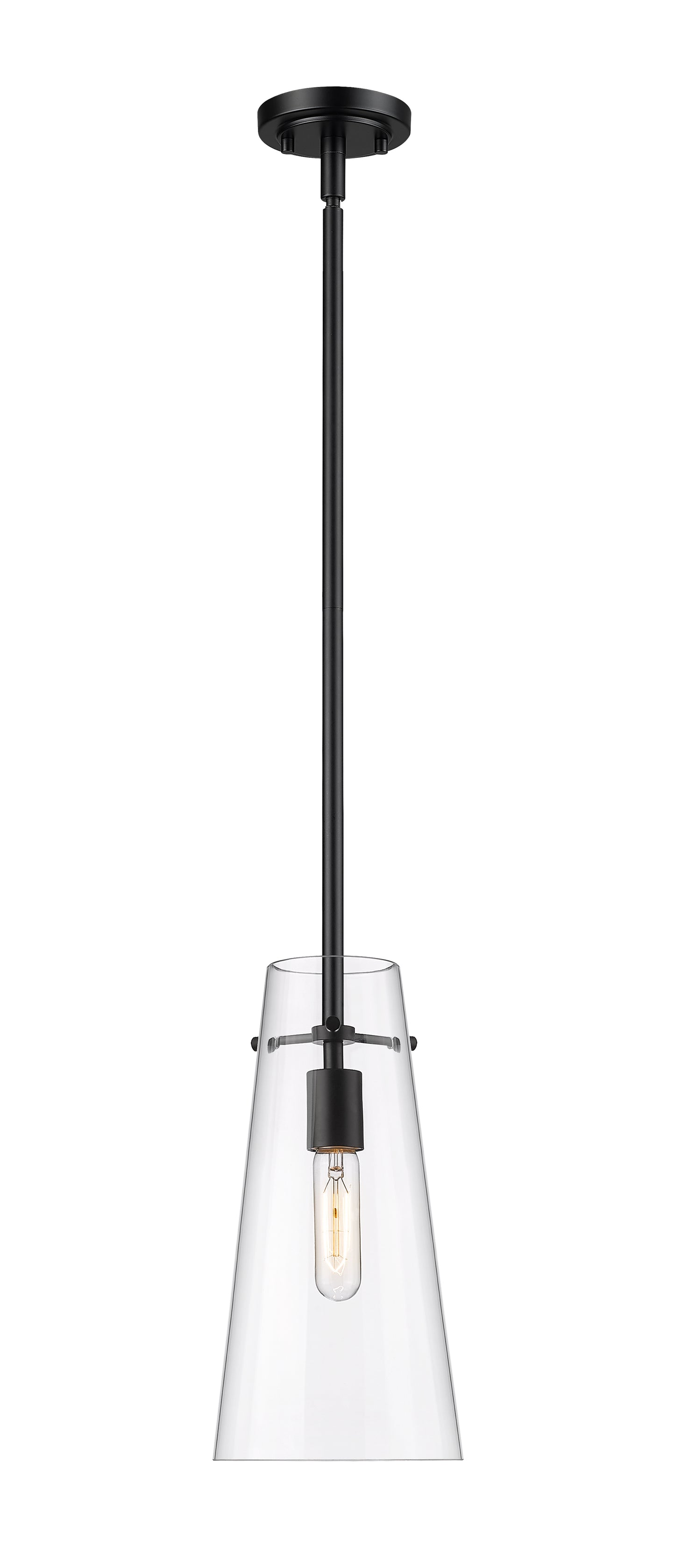 7508P-ROD-MB - Kira 1 Light 6" Pendant - Matte Black
