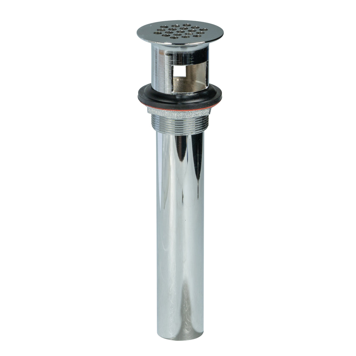 68309 - Heavy Brass Grid Drain with 6″ 17-Gauge Tailpiece and Brass Locknut