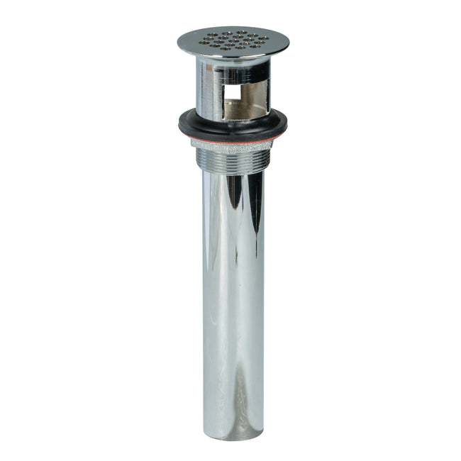 68309 - Heavy Brass Grid Drain with 6″ 17-Gauge Tailpiece and Brass Locknut