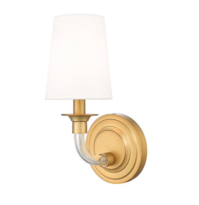 1950-1S-RB - Katerina 1 Light Wall 12" Sconce - Rubbed Brass