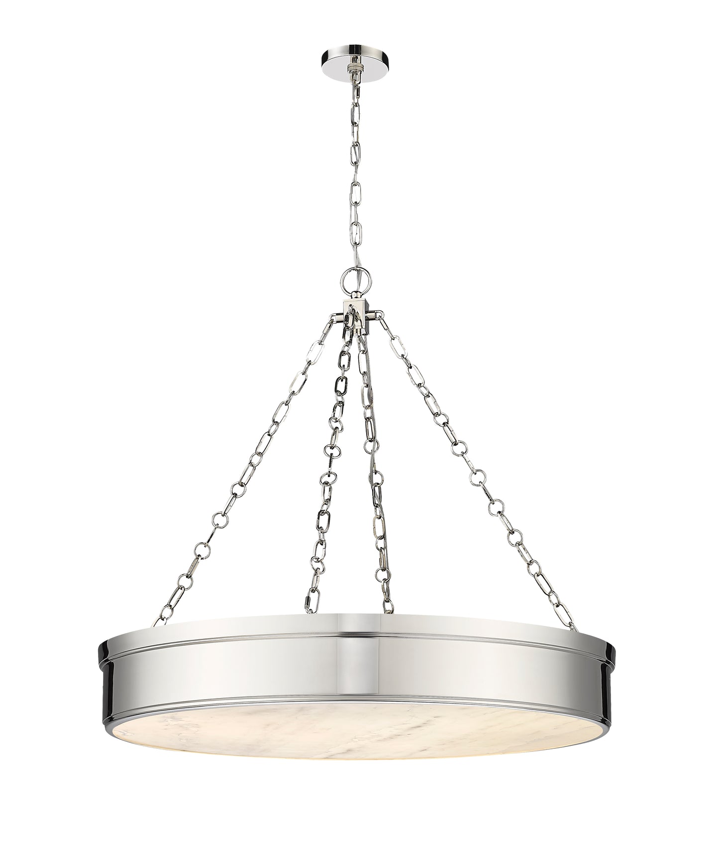 1944P33-PN-LED - Anders 3 Light 33" Chandelier - Polished Nickel