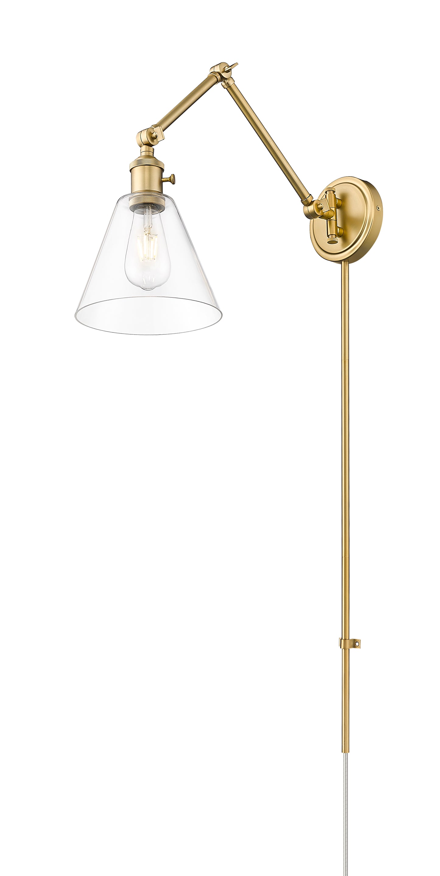 348S-MGLD - Gayson 1 Light Wall 8" Sconce - Modern Gold