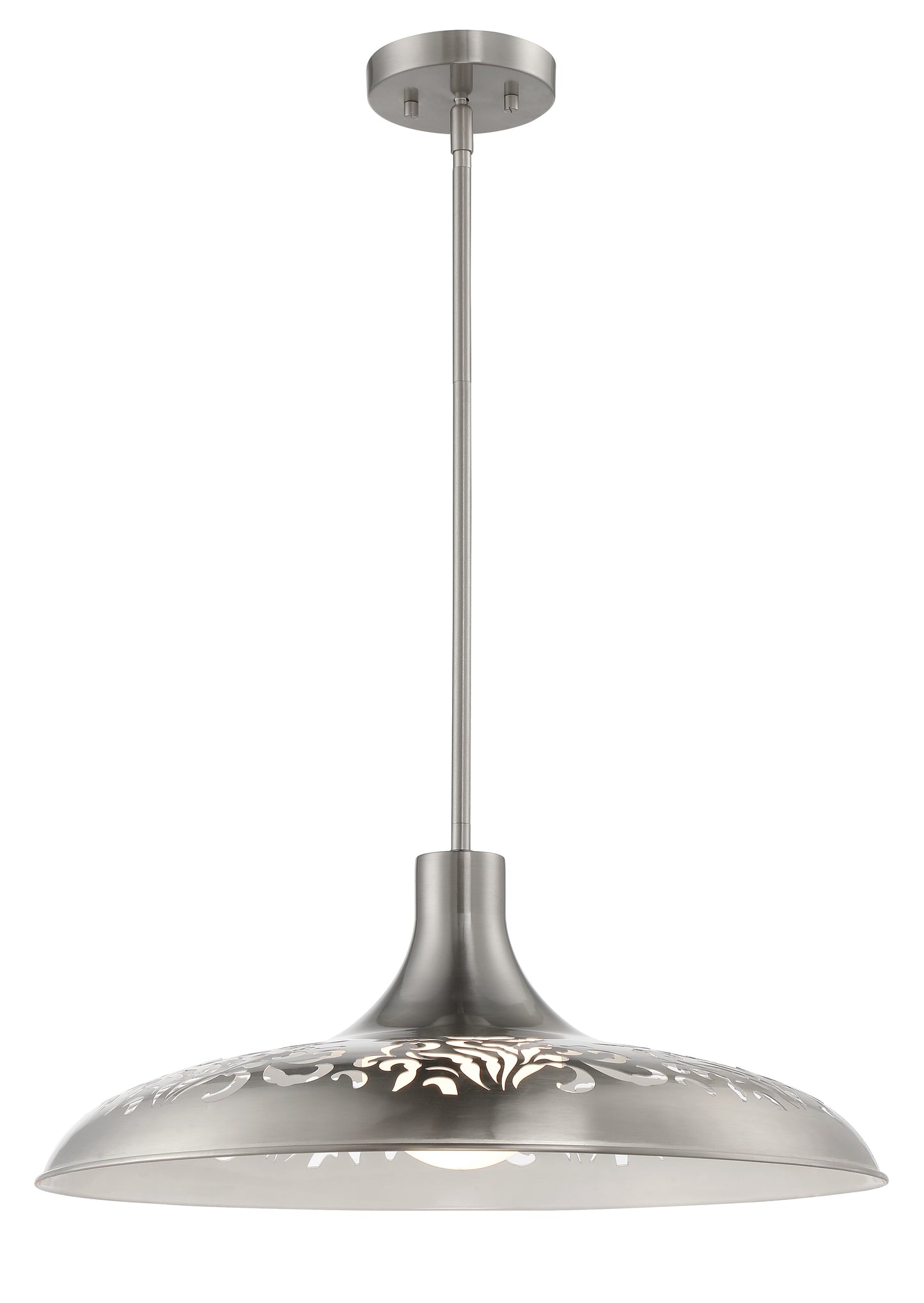 P965BNK1 - 1 Light 21" Wide Pendant - Brushed Nickel