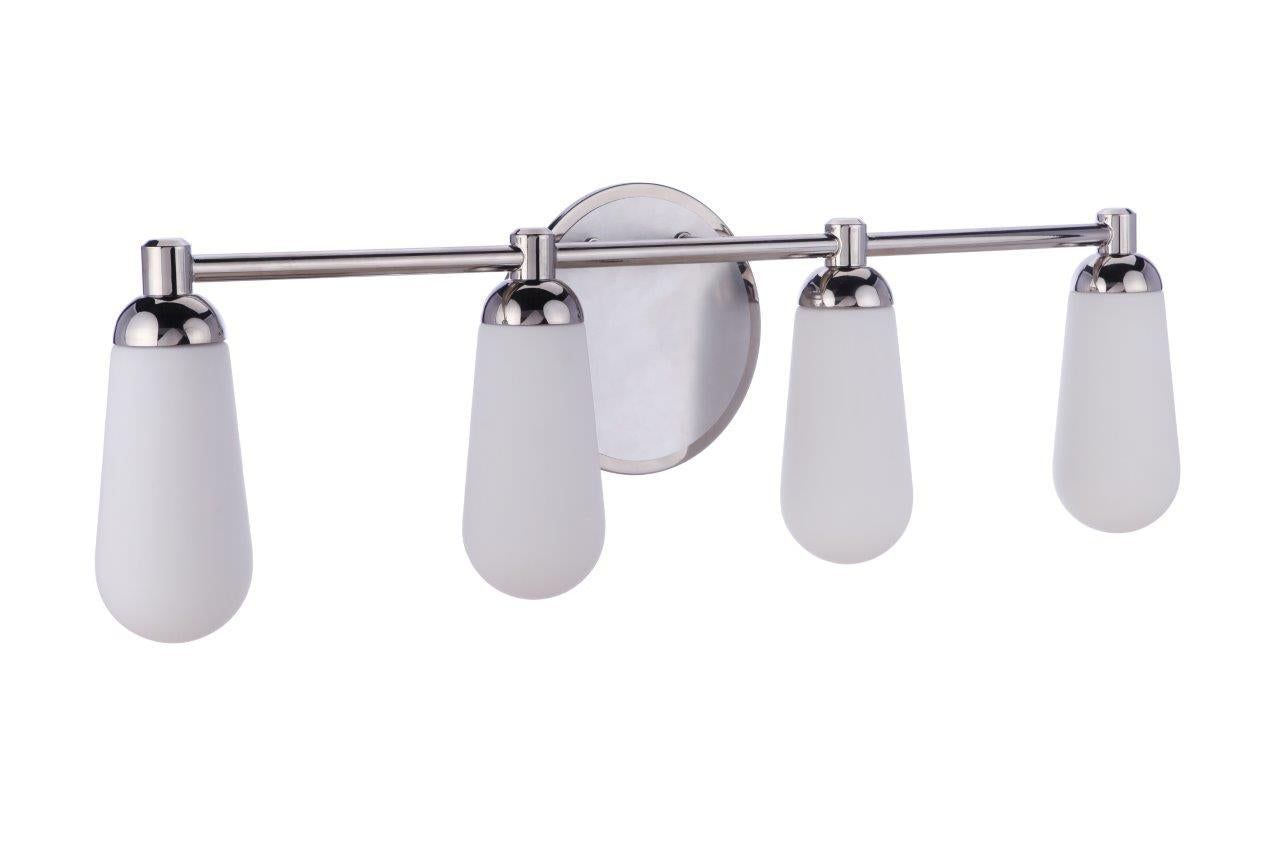 13131BNKPLN4 - Riggs 4 Light 30" Wide Vanity Light - Brushed Polished Nickel / Polished Nickel