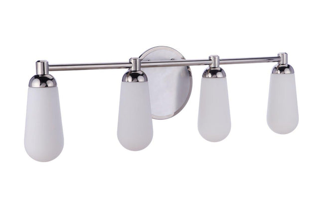 13131BNKPLN4 - Riggs 4 Light 30" Wide Vanity Light - Brushed Polished Nickel / Polished Nickel