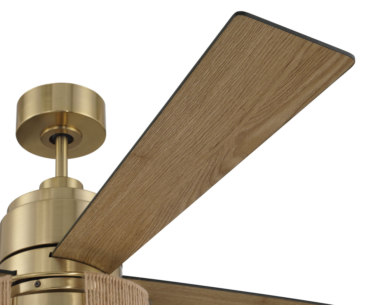 KNS52SB4 - Kensey 52" 4 Blade Ceiling Fan with Light Kit - Satin Brass