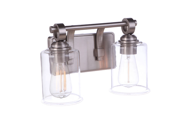 56402-BNK - Romero 2 Light 13.75" Wide Vanity Light - Brushed Nickel