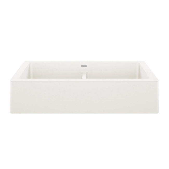 526550 - 33" Vintera Double Bowl Apron-Front Farmhouse Sink - White