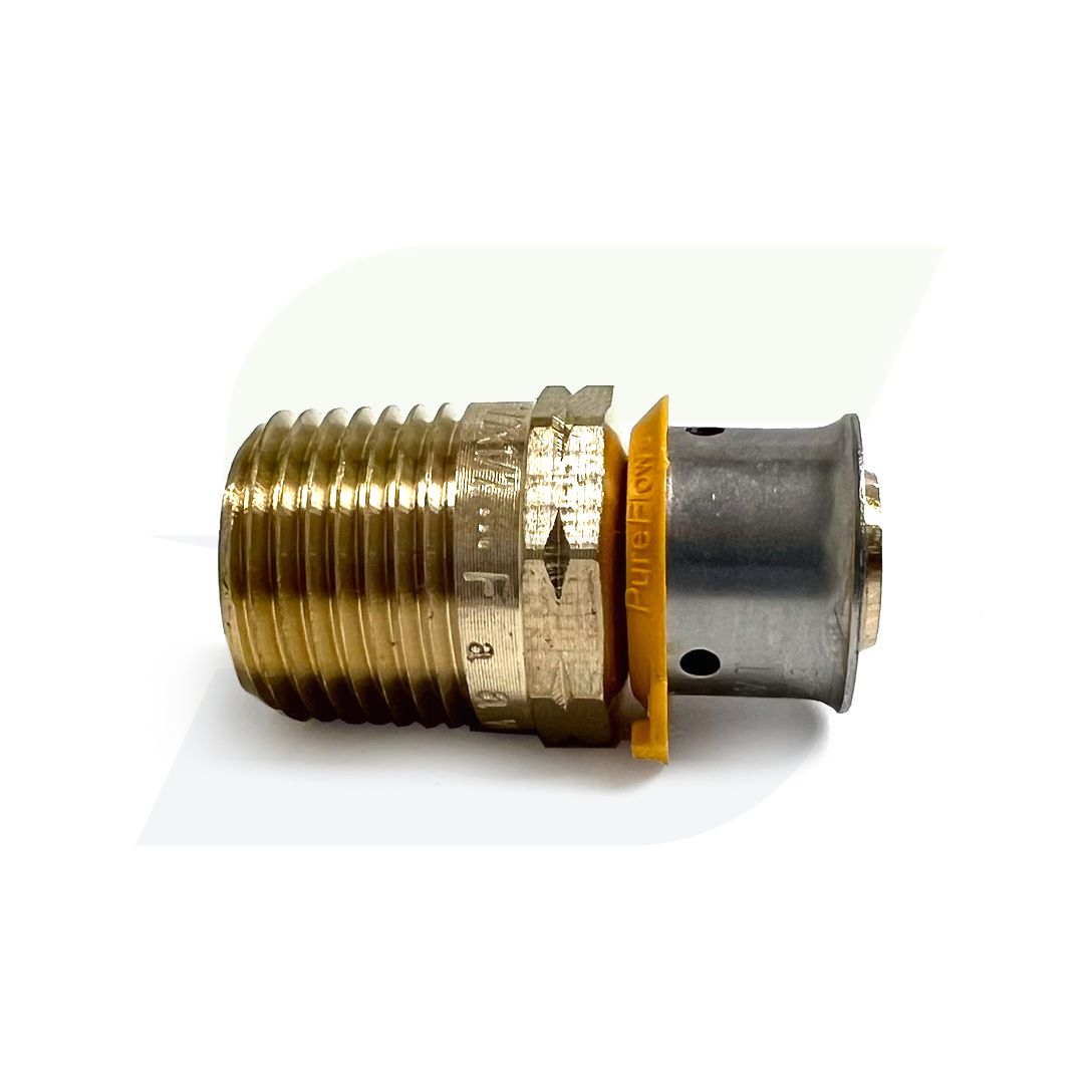 90521 - 1/2" PureFlow Press Bronze PEX Male Adapter
