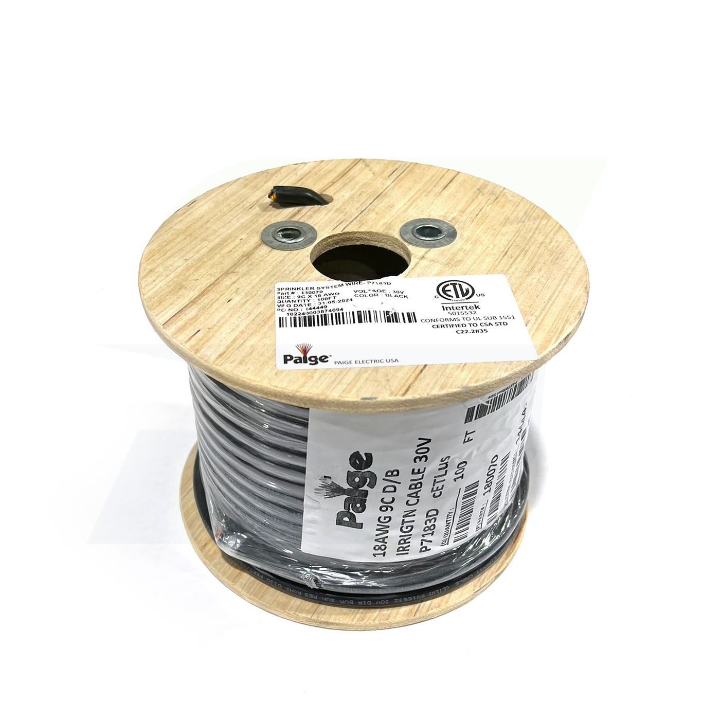 180070 - 18 AWG / 9 Conductor Direct Burial Sprinkler Wire - 100 Ft Roll
